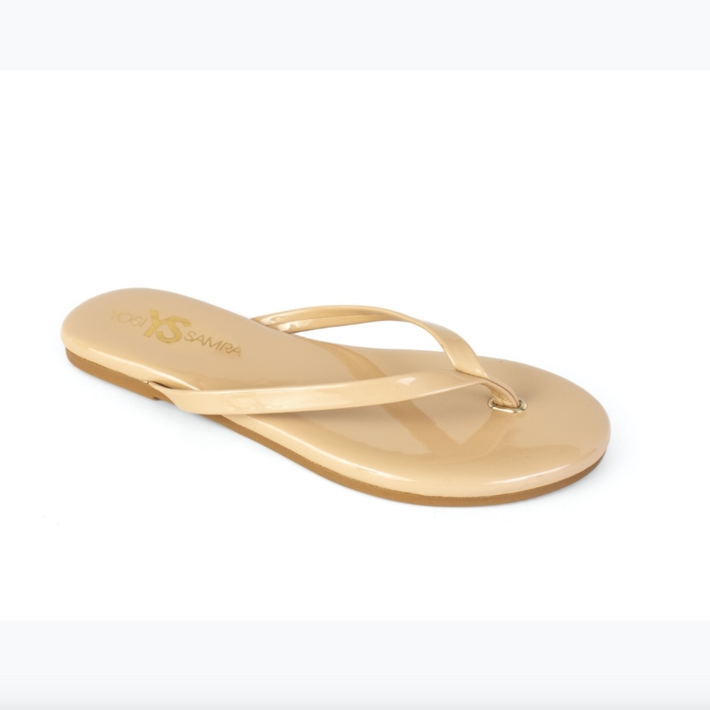 Rivington Nude Patent Sandal